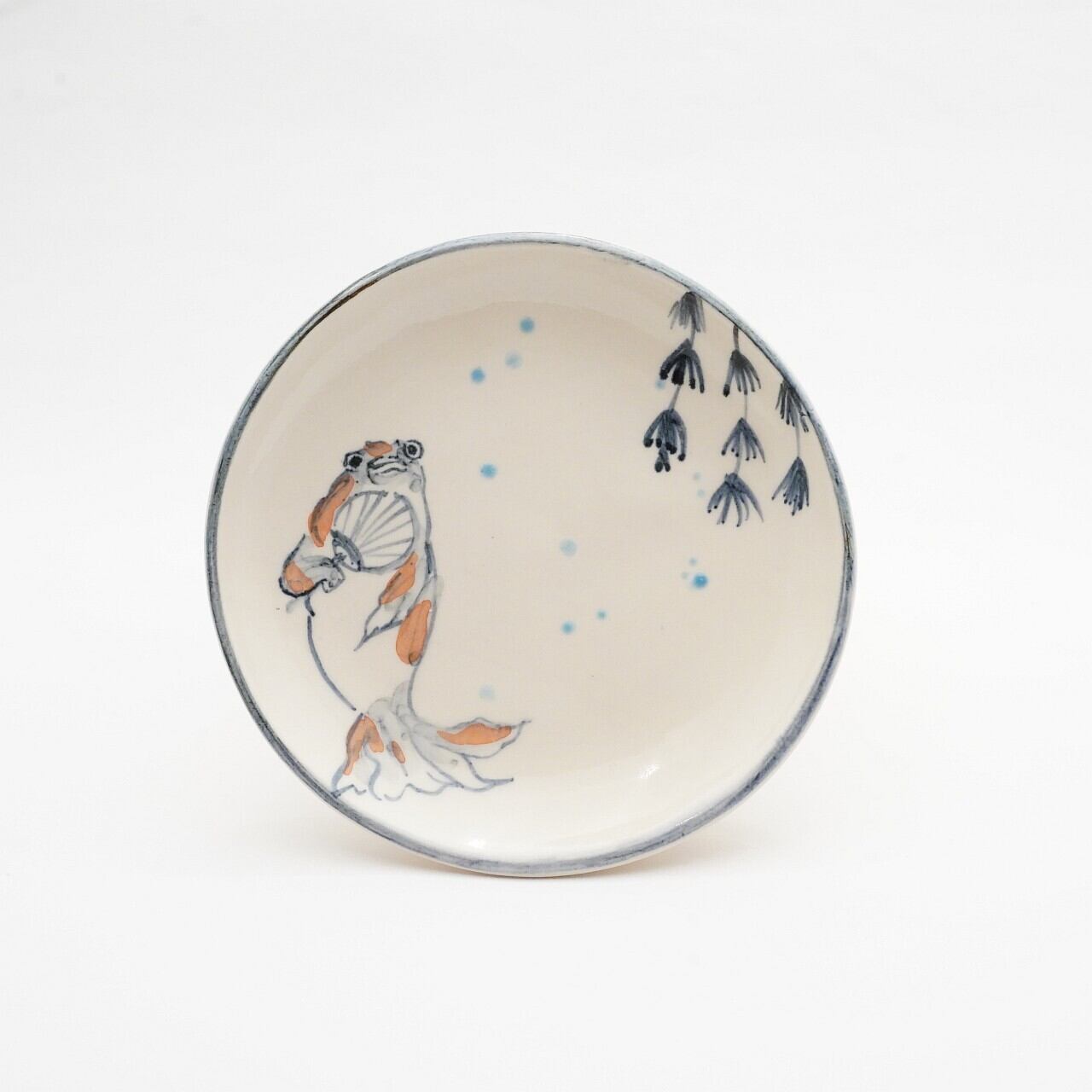 【陶彩工房Canoe】「おひとりさま」4寸皿 23-C