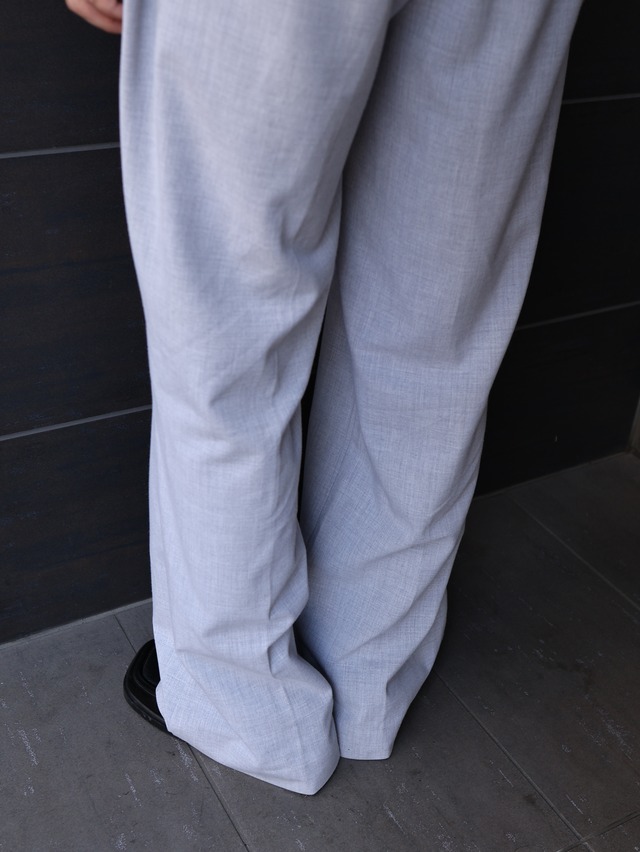 grey straight slacks