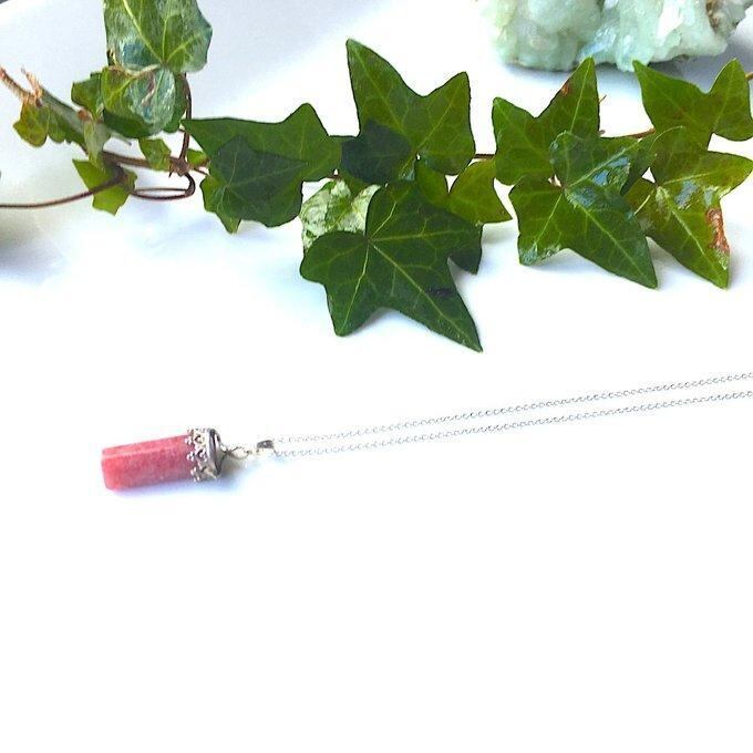 【一点物】SV925✦⋆.·薔薇輝石⋆.·ロードナイトの王冠ペンダント⋆.·✦no.109