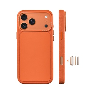 ◆iPhone 17Pro/17Pro Max◆ Leather Camera Control Cover Phone Case / レザー カメラ コントロール カバー スマホケース