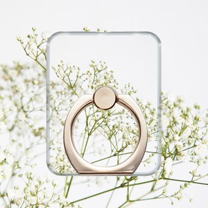 Green flower smartphone ring