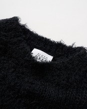 Poodle Shaggy Intarsia Pullover Knit