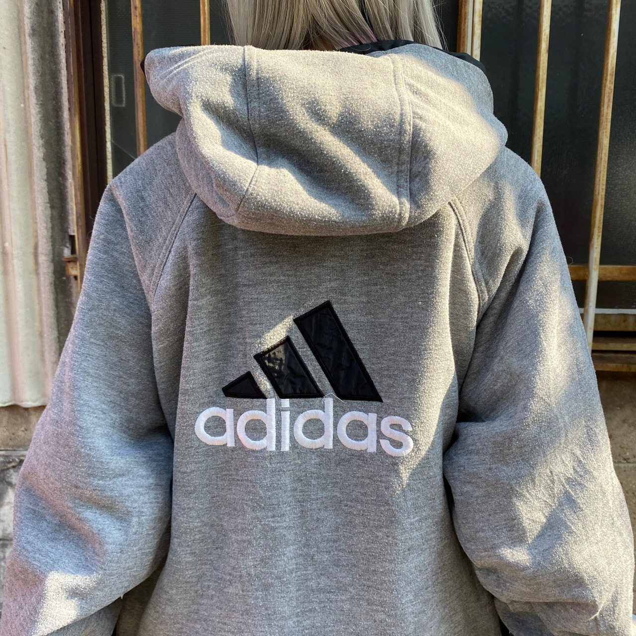 00年代 ビンテージ adidas アディダス リバーシブル 中綿 スウェット