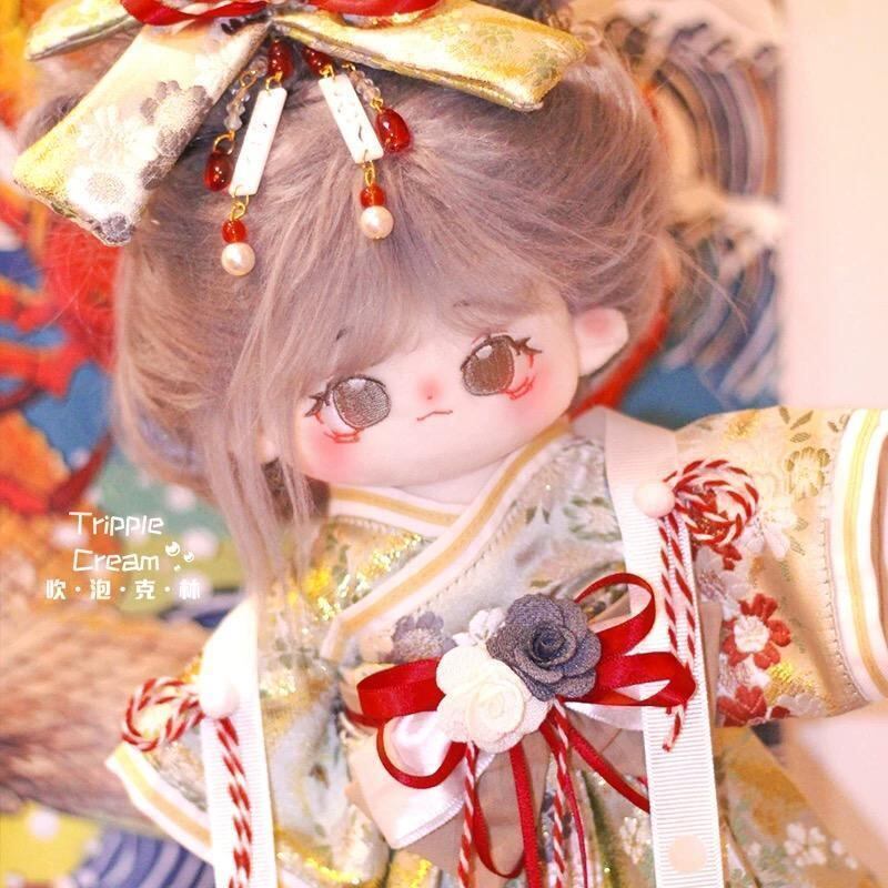 ぬいぐるみ服 20cm 着せ替え 推し活 着物 和服 激カワ 推しぬい 綿人形 