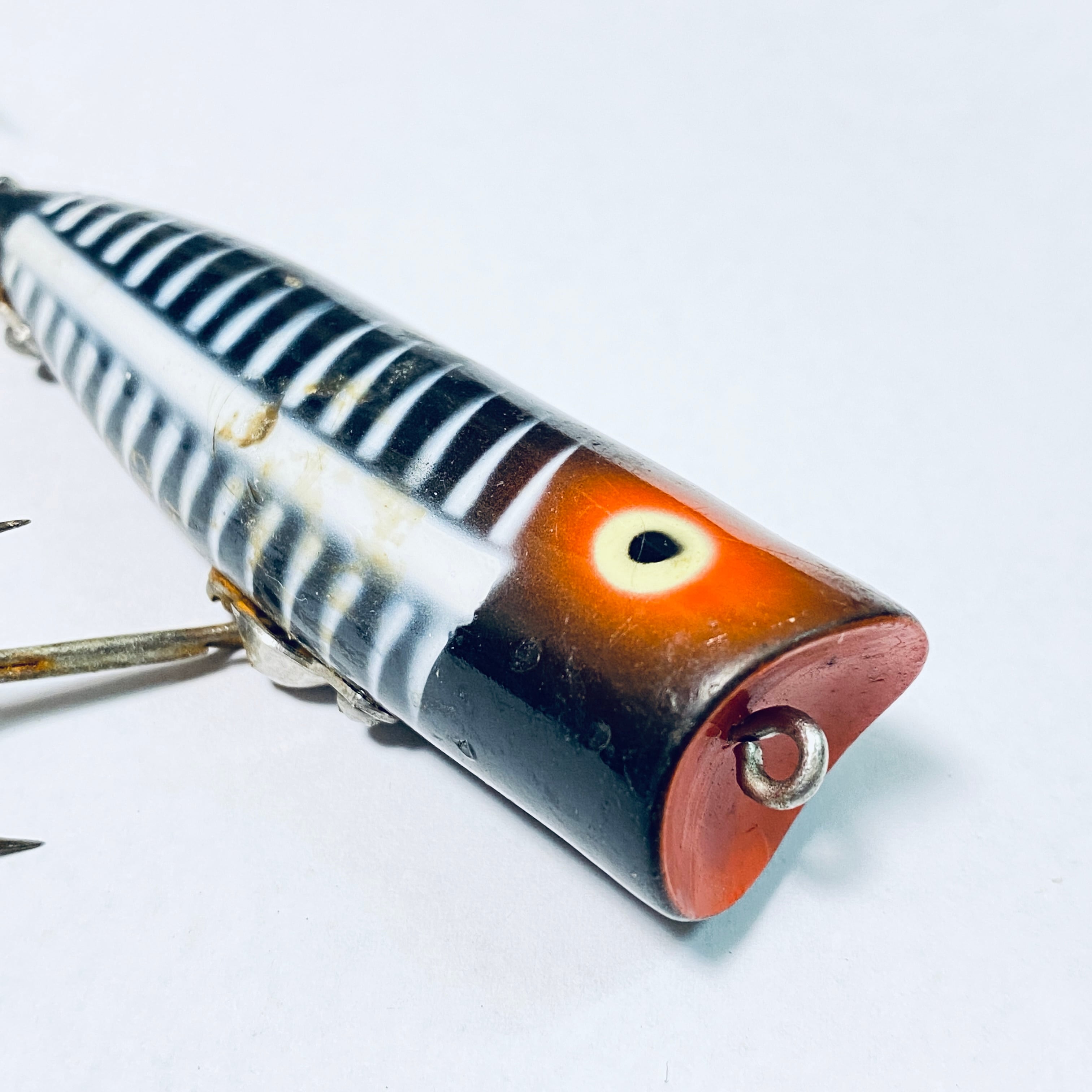 Lot de 3 petits leurres de pêche Heddon Chugger rares vintage