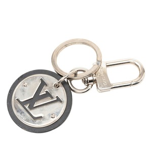 ルイ ヴィトン LVサークル キーリング バッグチャーム M67362 シルバー ブラック メタル レディース LOUIS VUITTON 【中古】