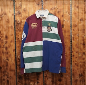 ralphlauren クレイジーパターン ラガーシャツ M/ラルフローレン