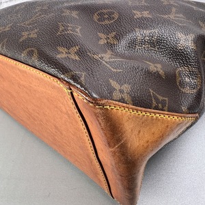 LOUIS VUITTON ヴィトン カバピアノ モノグラム レザー トートバッグ ブラウン A-13717