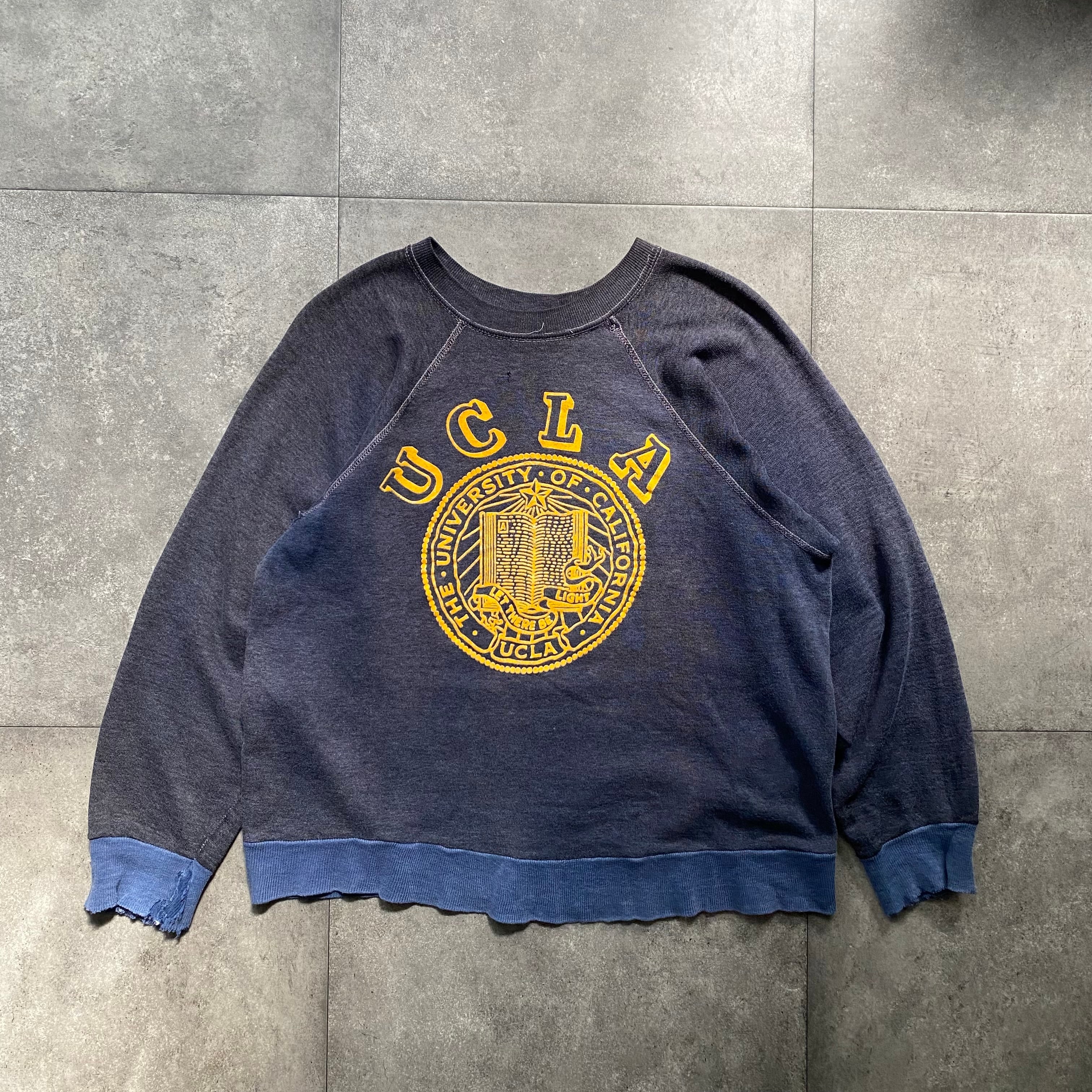 70s ツートンカラースウェット USA製 ネイビー UCLA カラー 70s ツートンカラースウェット USA製 ネイビー UCLA カラー