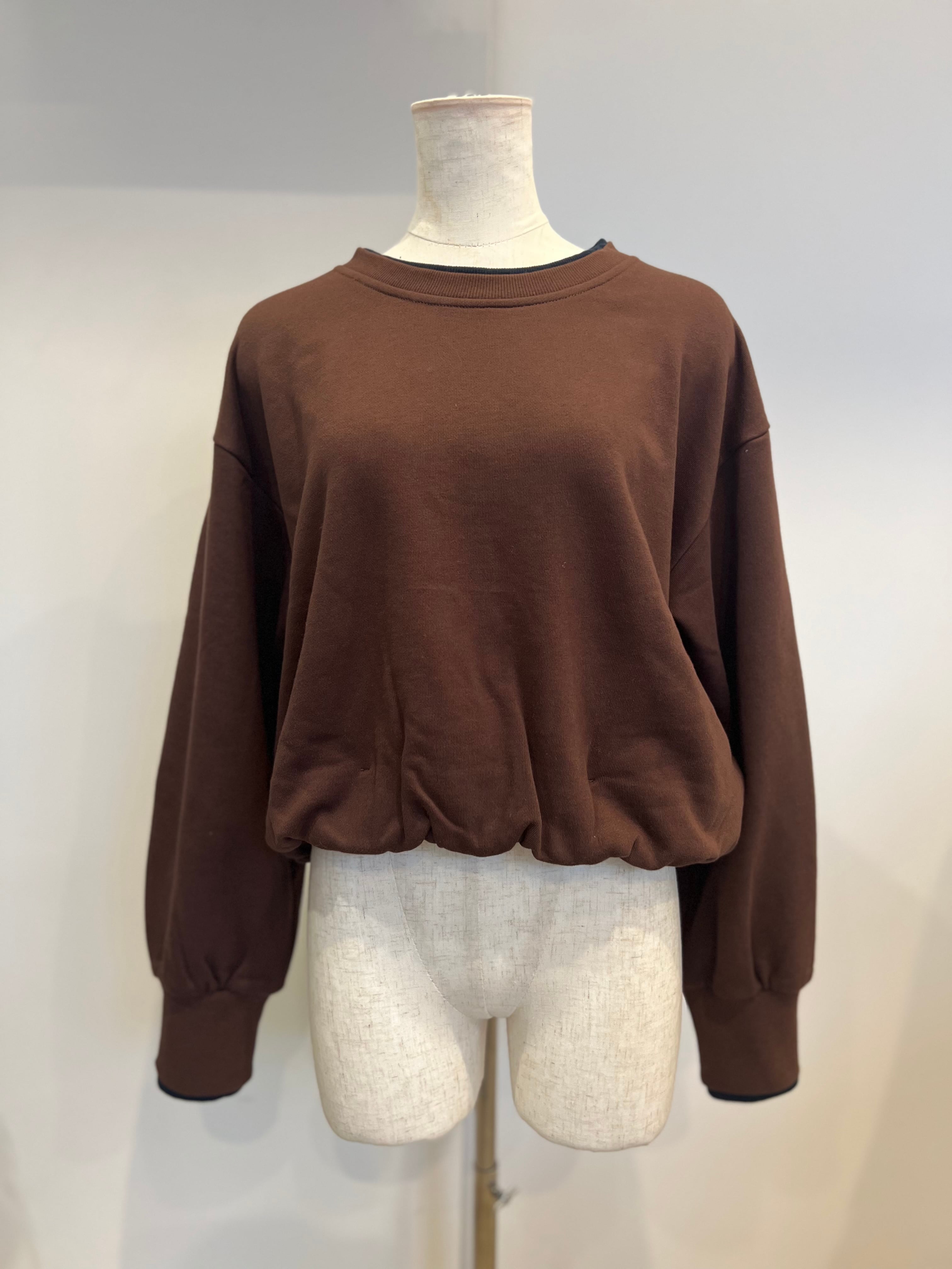 【SELECT】配色レイヤードバルーンプルオーバー 25-0679