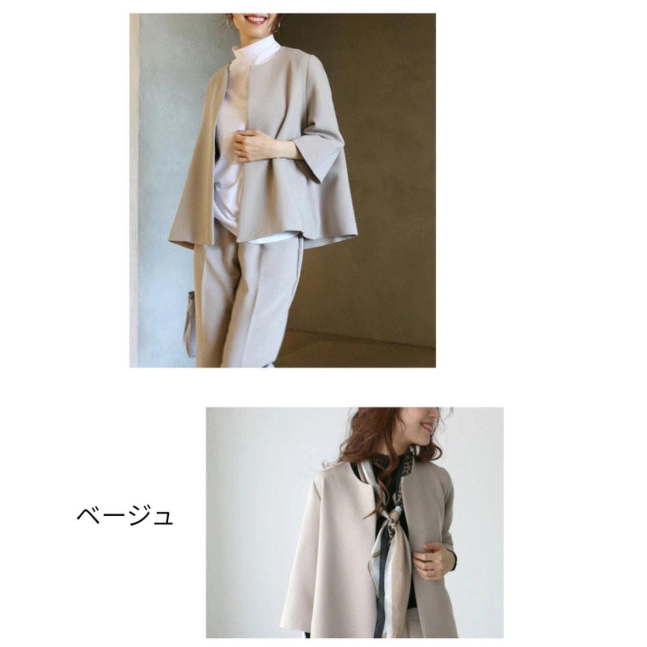 ノーカラージップアップ テーパード クロップド パンツ  3col  00050・画像12