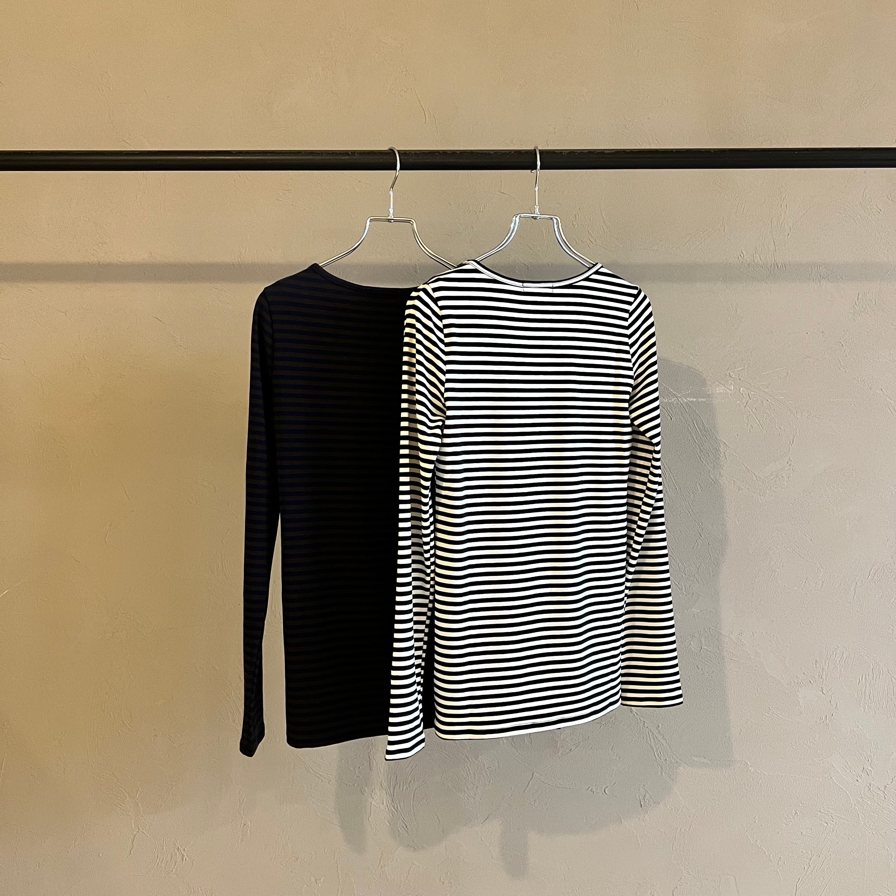 BROWNのみ【 CYNICAL 】ラグウォーム クルーネックボーダーカットソー