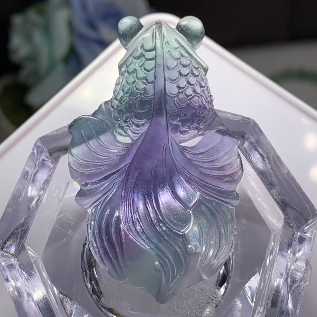 8.穴有り✩大型✩美しい金魚さんグラデーションフローライト