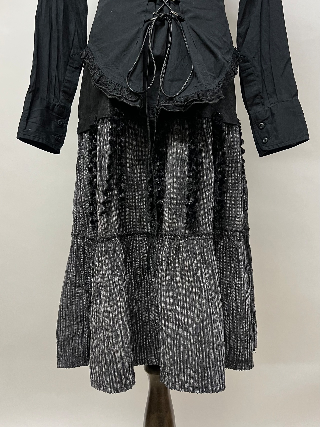 "A Foreign Brand" Black Middle Skirt