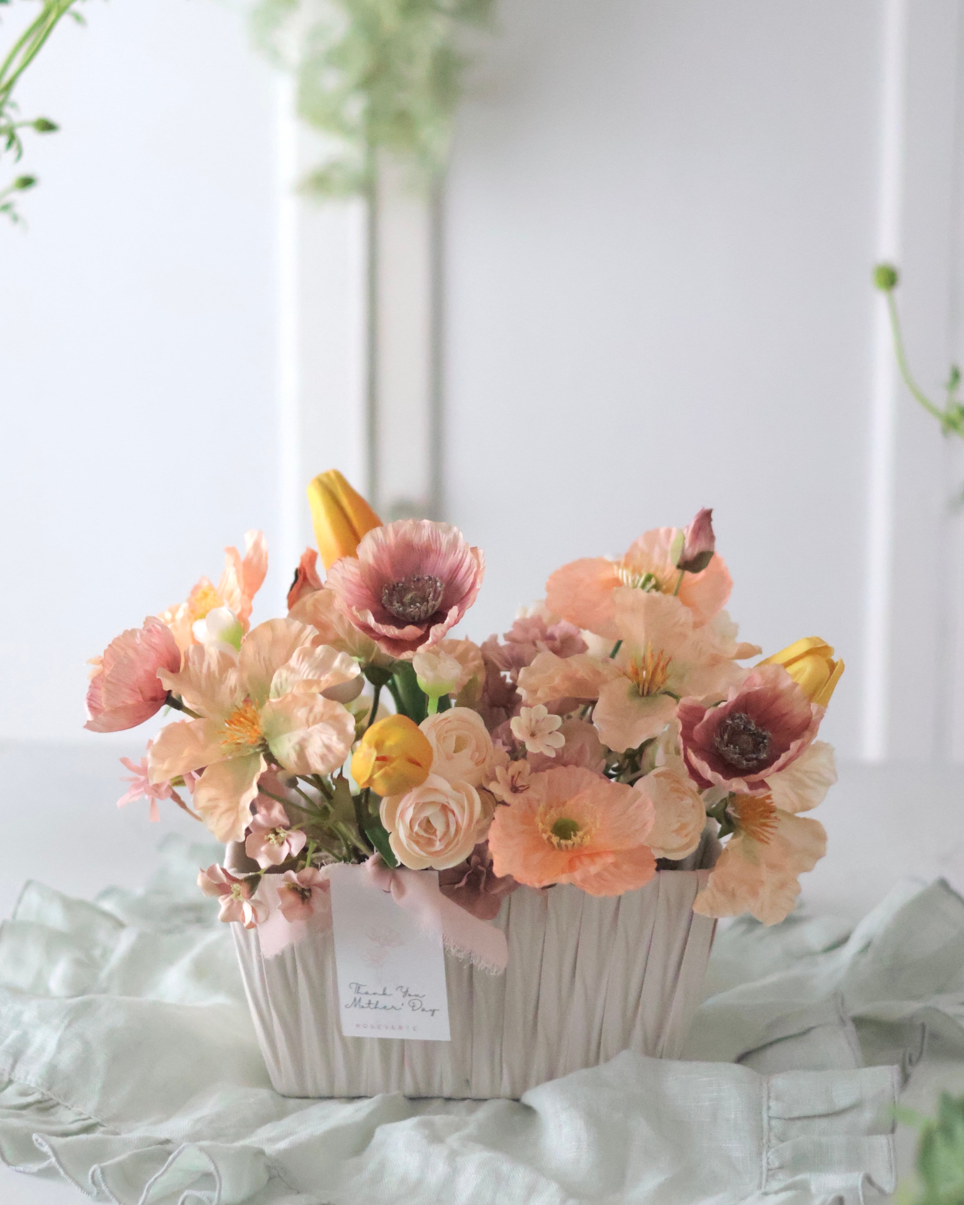 ピンクラナンキュラスGARDENリース | on-line-shop ROSEVERTE