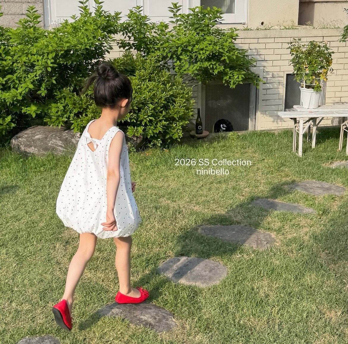 【即納/90-100size】バブルポップバルーンワンピース/ ninibello