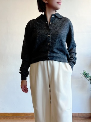 SACRA / EX.FINE MOHAIR POLO CARDIGAN