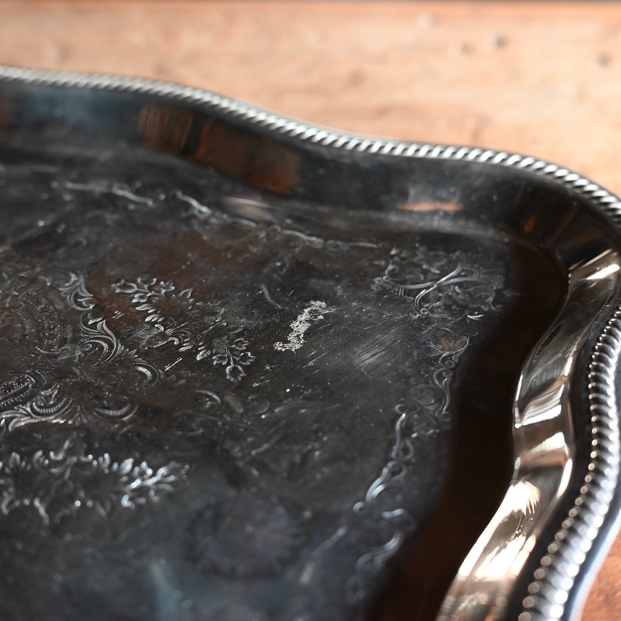 Tray / トレイ〈 シルバー・プレート・トレー・カフェ・店舗什器・アンティーク・ヴィンテージ 〉113641