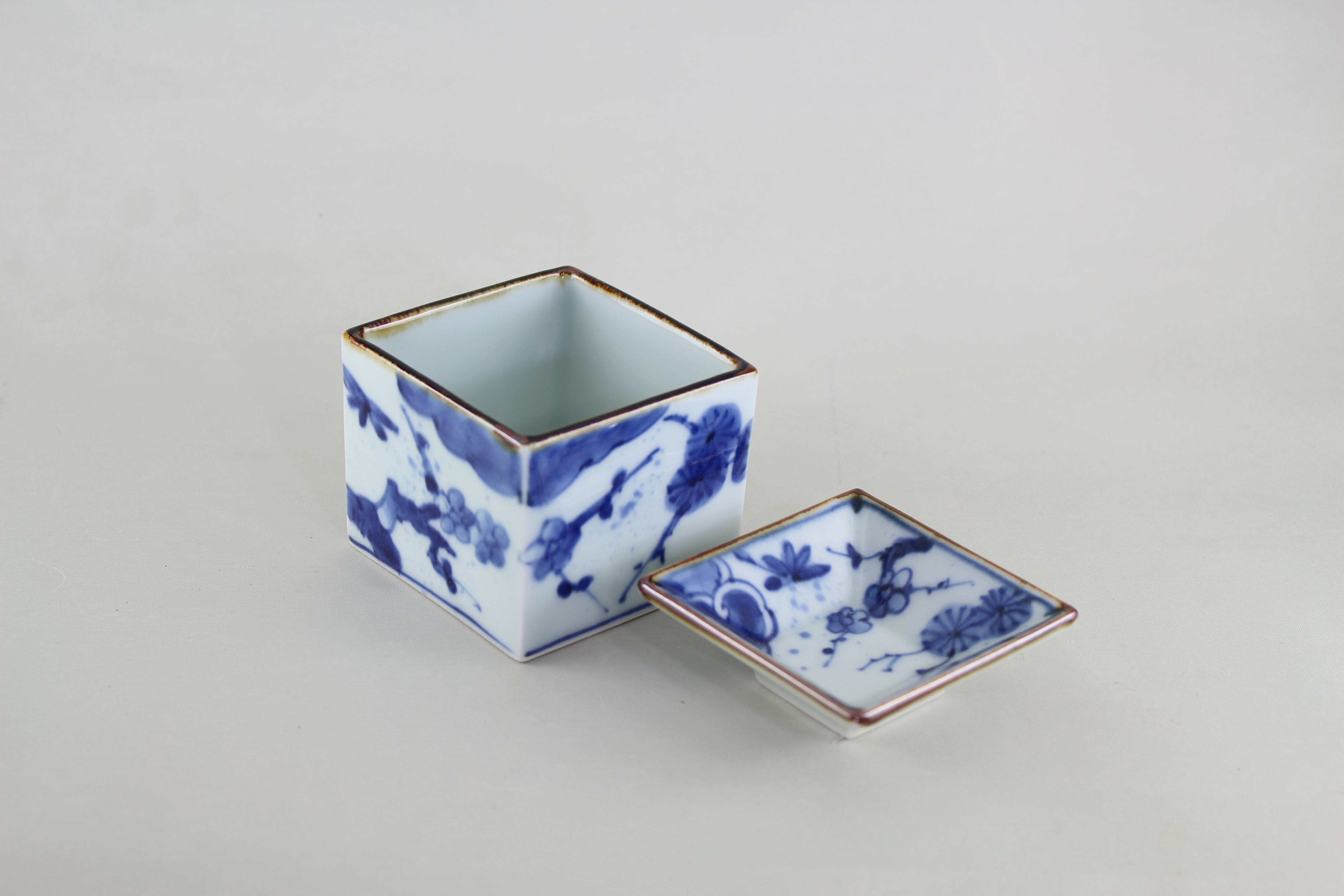 古染松竹梅よろず碗(福泉窯）