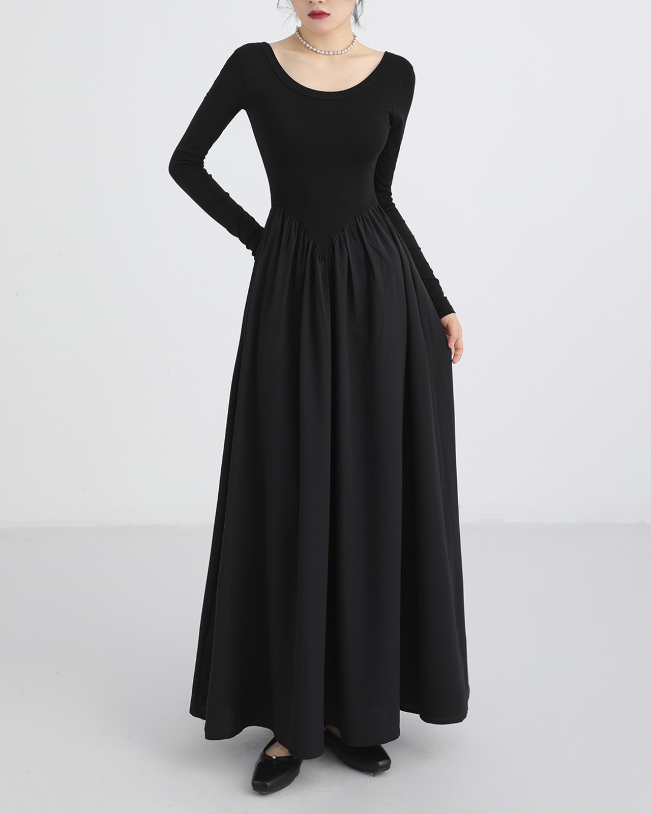 トワイライトシルエットワンピース 2color A0511 - 1