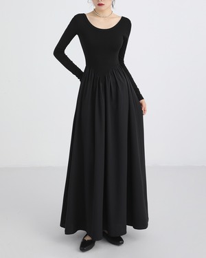 トワイライトシルエットワンピース 2color A0511