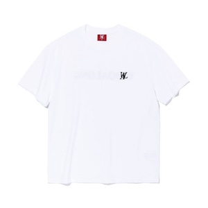 [WOOALONG] Back typo mix T-shirt - WHITE 正規品  韓国 ブランド 韓国ファッション 韓国代行 Tシャツ