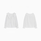 Volant Gather Blouse F0579