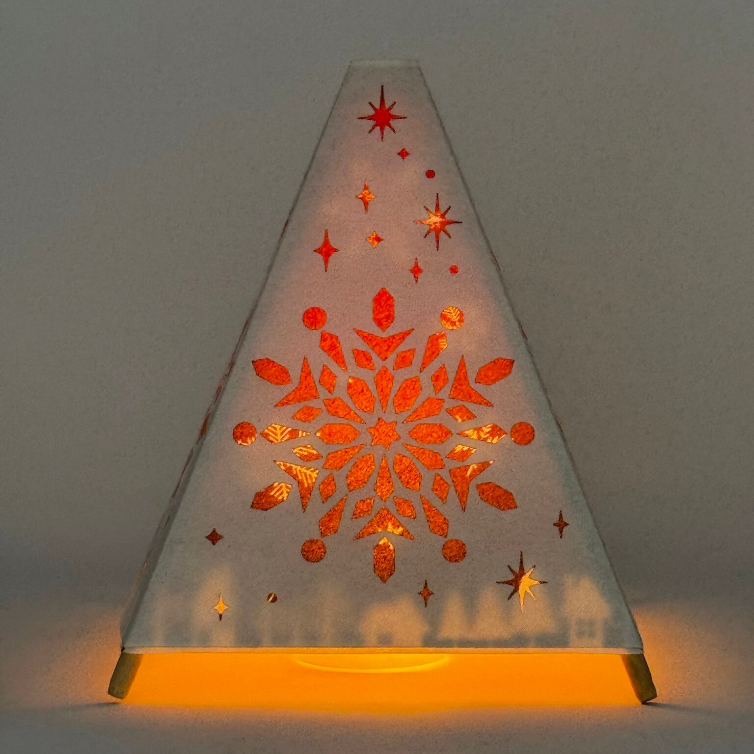 wAndon 雪の結晶 (ゆらぎLEDキャンドルライト付き) | LiveDesign.Labo