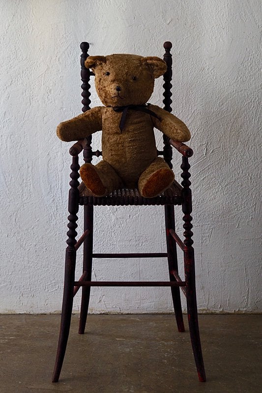 フランスアンティーク　チャイルドラタンチェア　チャイルドフォトゥイユ　ベア用 ラタンチャイルドチェア-antique doll high chair | アンティーク