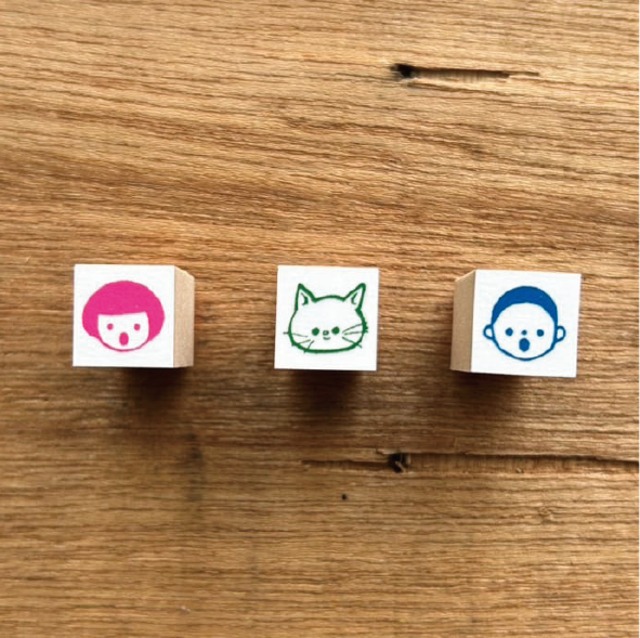 ミニミニ顔おかっぱ・坊主・ねこ｜STP-1071・STP-1072・STP-1073