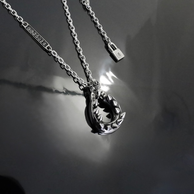 SHARK TEETH HORSESHOE NECKLACE / シャークトゥースホースシューネックレス