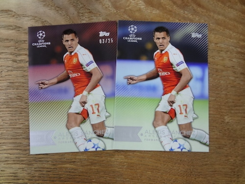 アレクシス・サンチェス 2015-16 TOPPS UEFA CHAMPIONS LEAGUE SHOWCASE