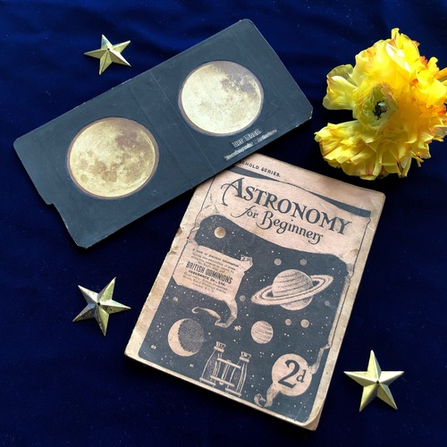 月のステレオグラムと天文系の冊子のセット