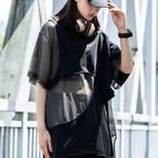 Irregular Patchwork Cut-Out Design Top(ME460)