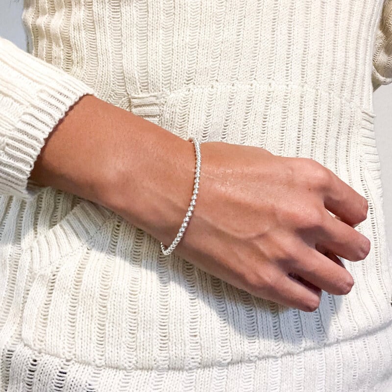 ミーアイ ビーズブレスレット Ray BEAMS（レイ ビームス）プチ フラワー ビーズ ブレスレット