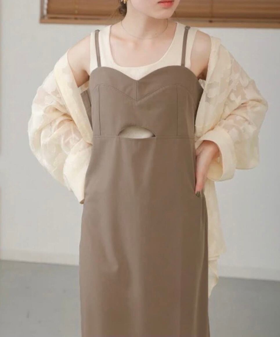 3color / ビスチェキャミワンピース