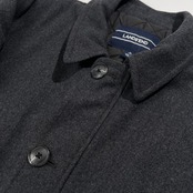 LANDS'END ランズエンド ウールブレンド クラシック カーコート ジャケット サイズ L /チャコールグレー/メンズ