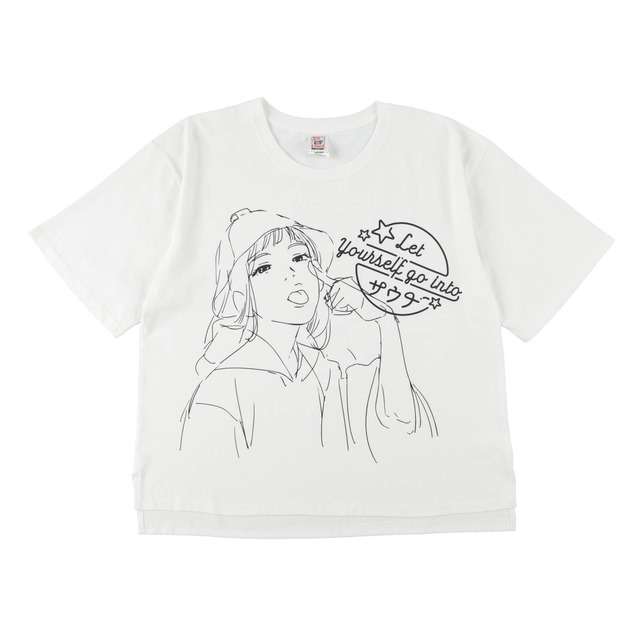 Primal Blue サウナガールビックシルエットtシャツ 下描きver Tシャツ メンズ ながそでtシャツ ロングtシャツ ビッグtシャツ 大きいサイズ Sauna 夏服 ビッグシルエット サウナtシャツ サウナグッズ サウナガール サウナー レディース 半袖 サ活 Primalblue公式