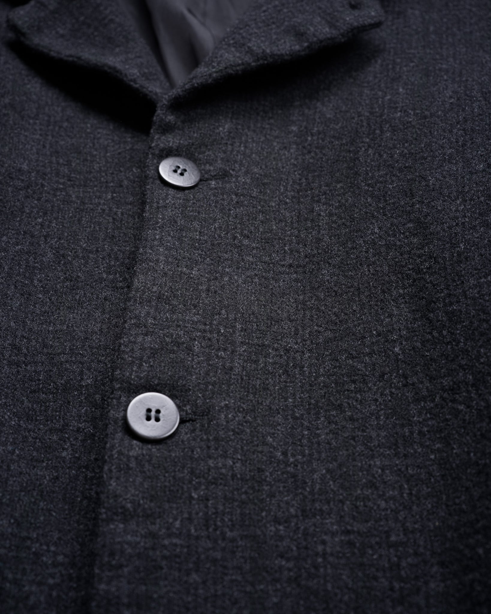 90's] SHIRIN GUILD Stand Collar Wool 3B Jacket Designed by Shirin