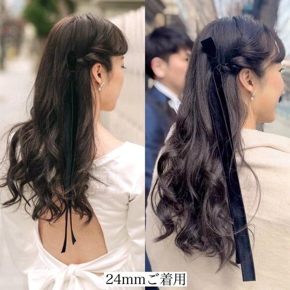 ダブルフェイスベルベットリボン ベロアリボン 24mm/36mm/48mm ≪BR-01
