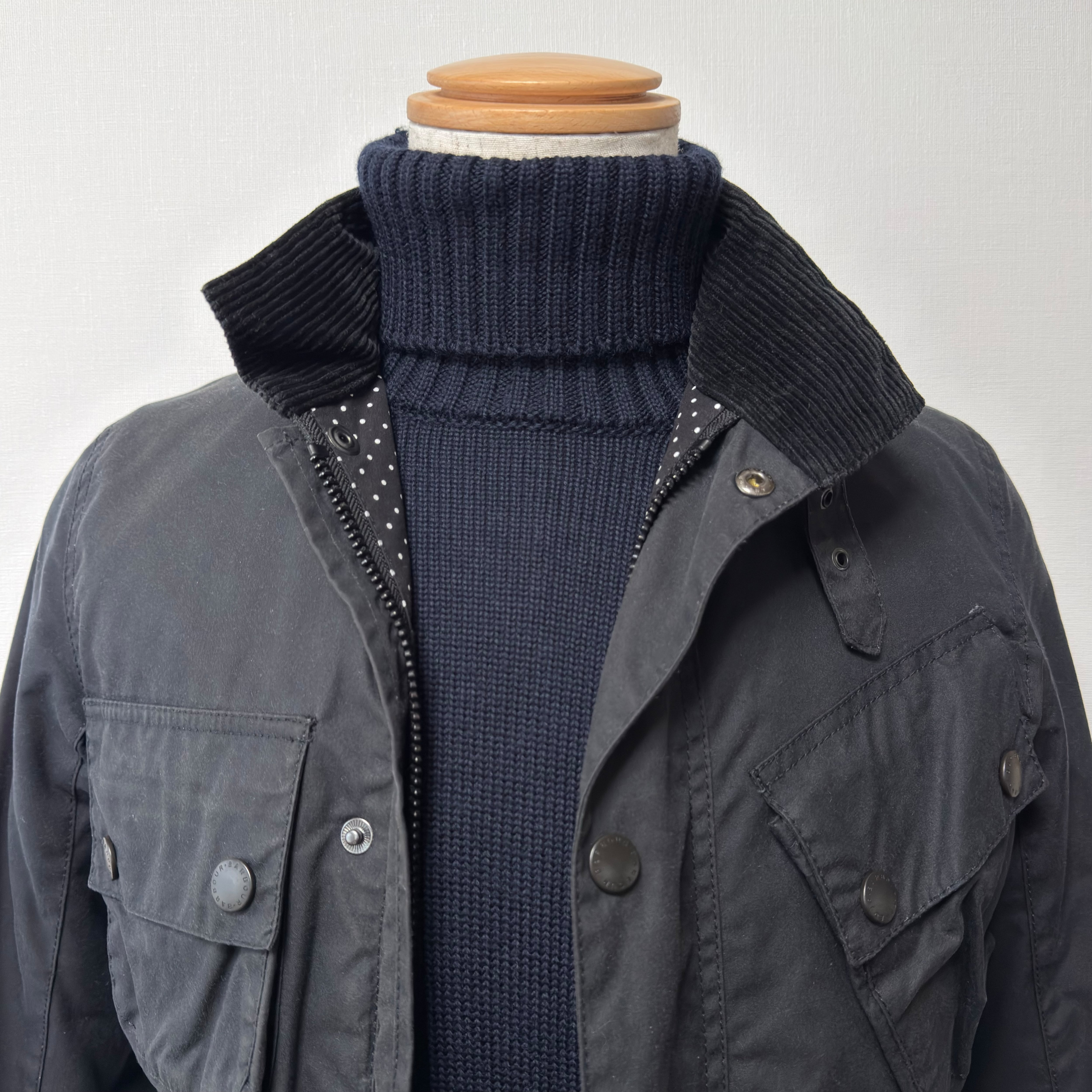 Barbour × EDIFICE インターナショナルSL オイルド コットンジャケット