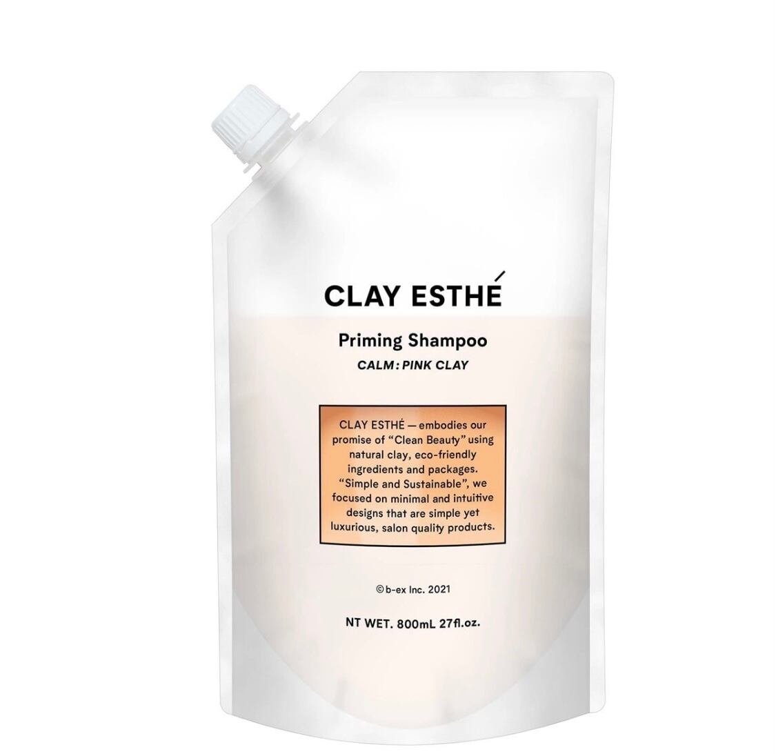 クレイエステ プライミングシャンプー ピンククレイ 800ml（パウチ）