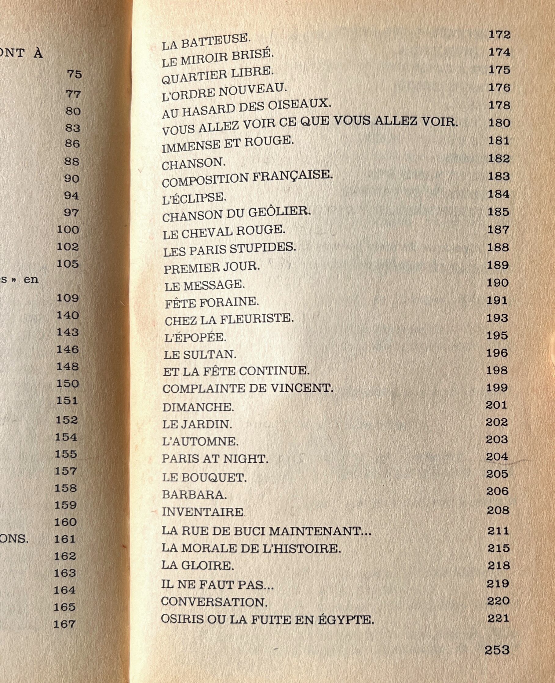 Paroles <Collection Folio> ことばたち / Jacques Prevert ジャック・プレヴェール / Gallimard