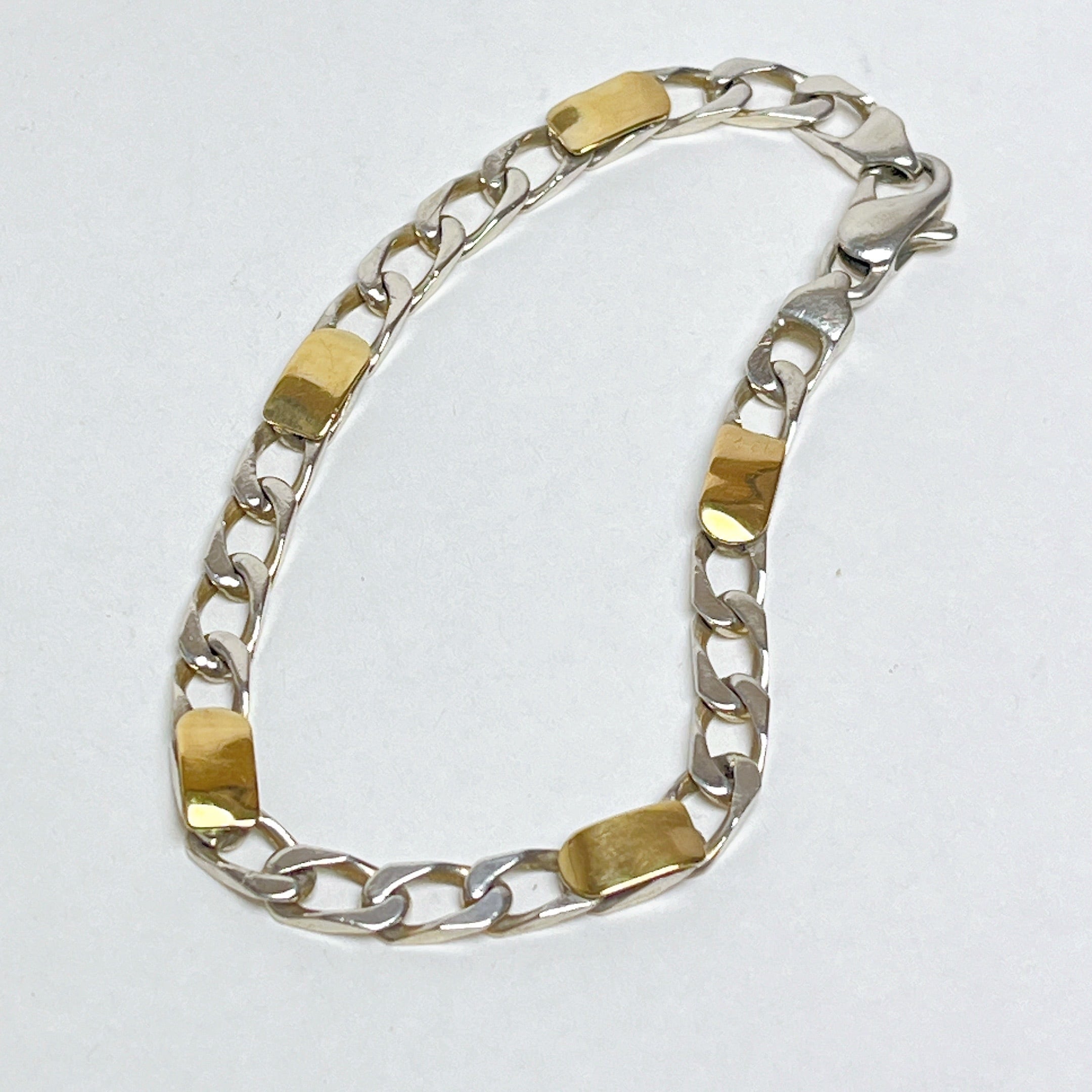 ティファニー TIFFANY フィガロチェーン ブレスレット SV YG