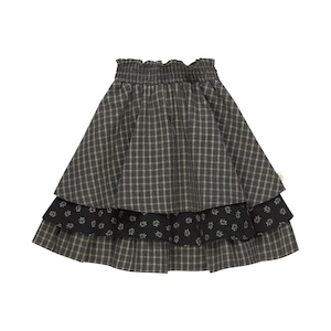 lilinoa / Skirt SUZIE _   green checks(2-3y,3-4y,5-6y)