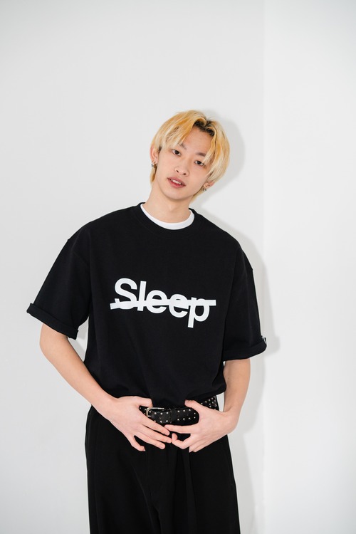 24時間限定販売【DON'T SLEEP(ドントスリープ)】 ヘビーウェイト ビックシルエットTシャツ／Sleep Slash