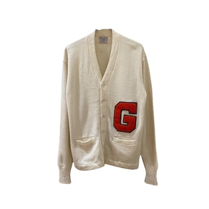 50〜60's lettered cardigan