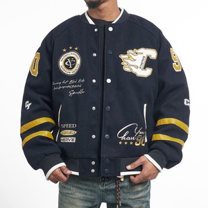 【DRIP6361】D/B Baseball Uniform Quilted Jacket