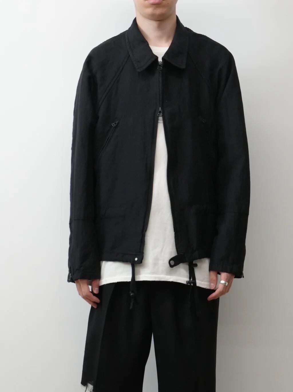25SS】ANCELLM W/L ZIP JACKET(BLACK) ANC-JK46 | IAAAM ONLINE STORE
