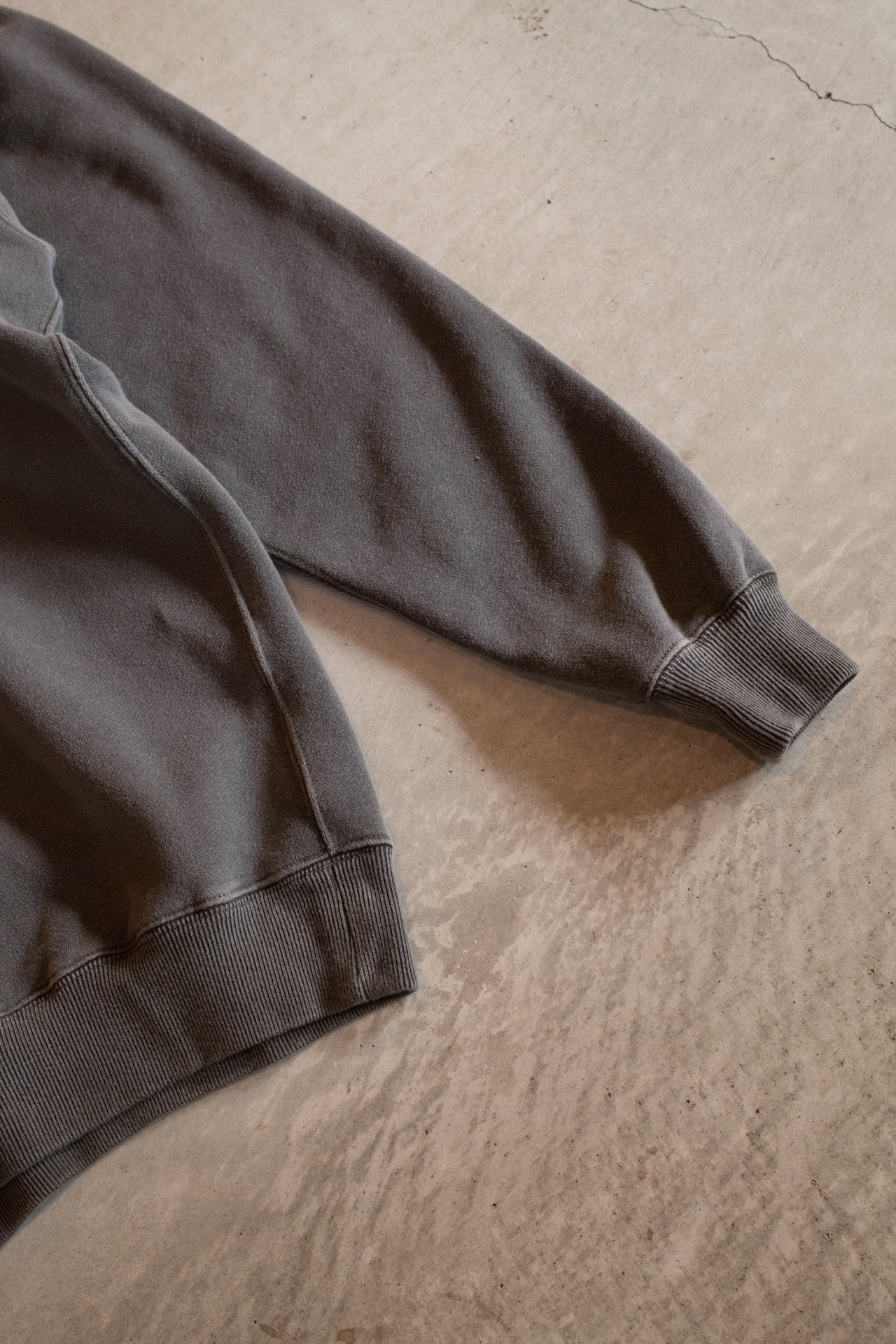 Charcoal Dyed Sweat Hoodie